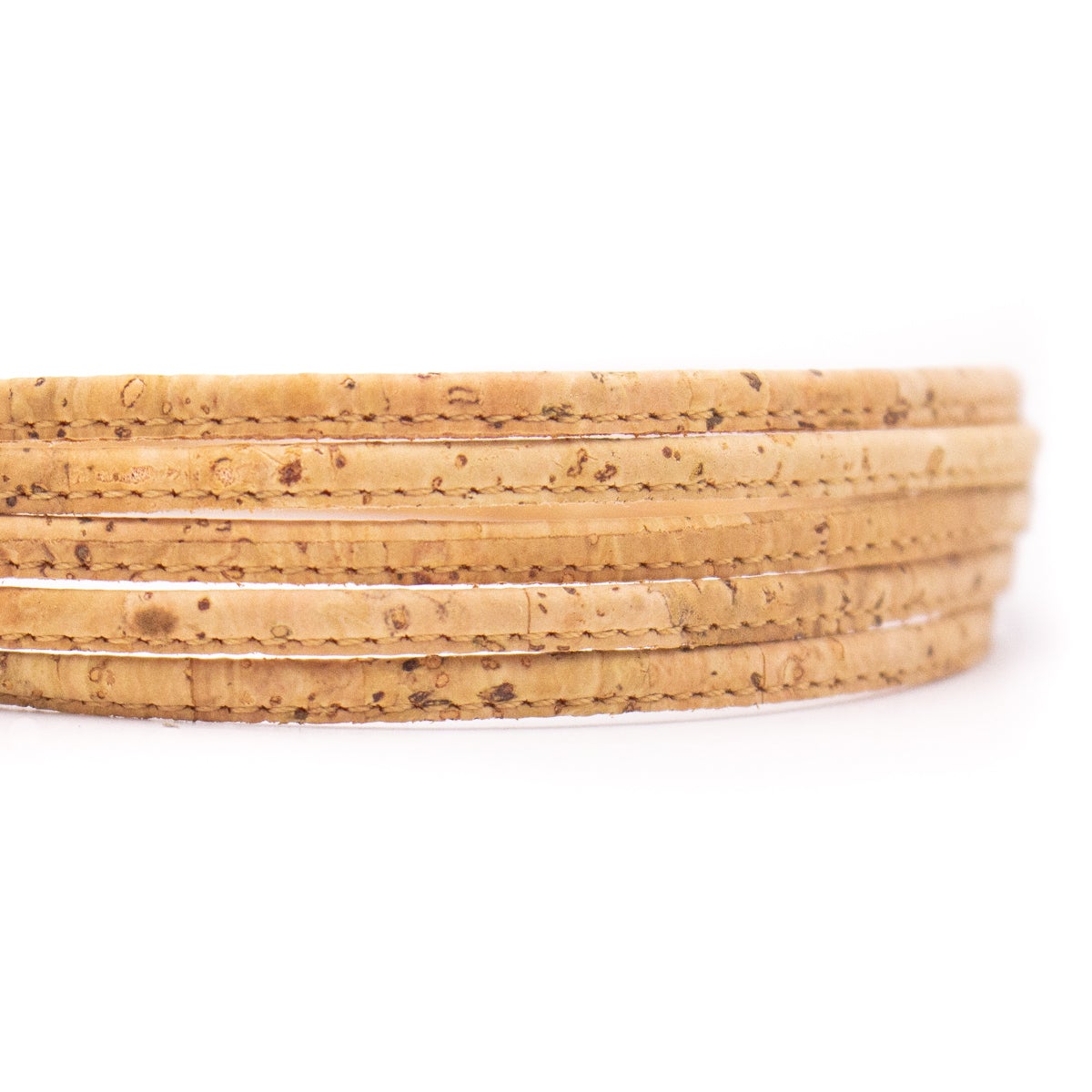 4mm Natural Vegan Flat Cork Cord | THE CORK COLLECTION