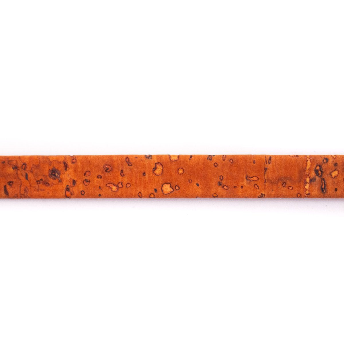 10 meters of Orange 10mm Flat Cork Cord COR-330