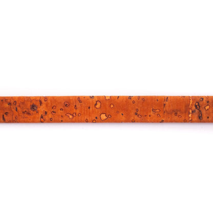 10 meters of Orange 10mm Flat Cork Cord COR-330