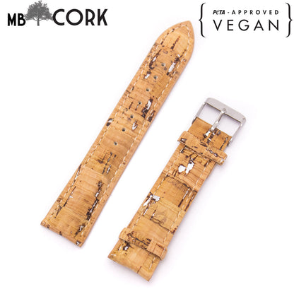 Natural Cork Vegan Watch Strap E-004