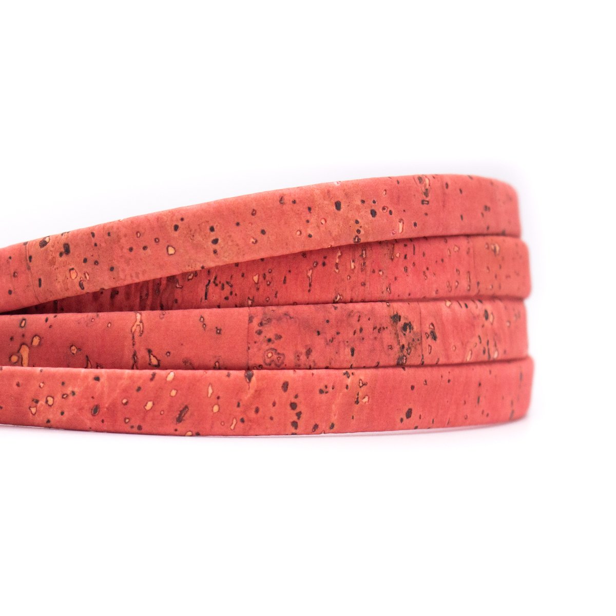 DIY Grapefruit light orange 10mm flat Cork Cord | THE CORK COLLECTION