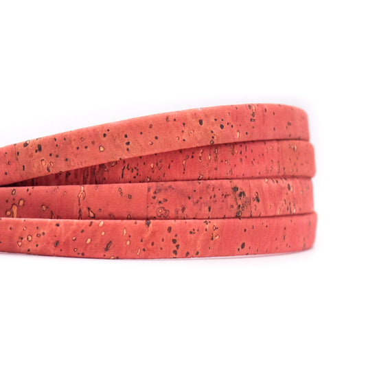 DIY Grapefruit light orange 10mm flat Cork Cord | THE CORK COLLECTION
