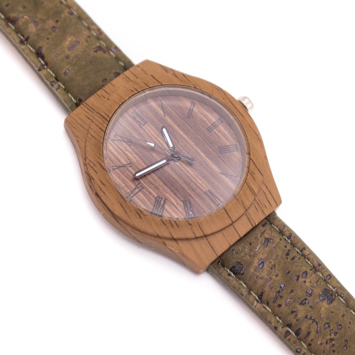18mm Natural/strip/green colour cork strap watch for women watch WA-085-BOX-2