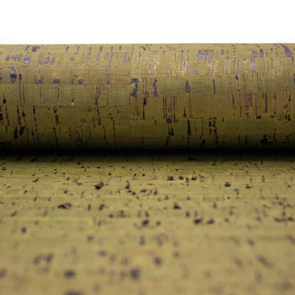 Feuille textile verte tissu de liège portugais rustique COF-200