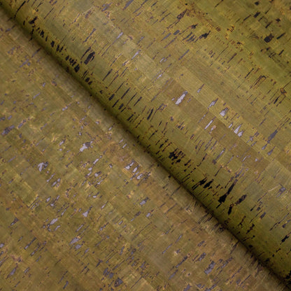 Green Textile Sheet Rustic Portuguese Cork Fabric COF-200