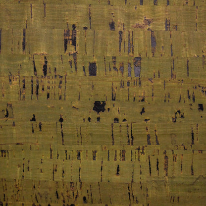 Feuille textile verte tissu de liège portugais rustique COF-200