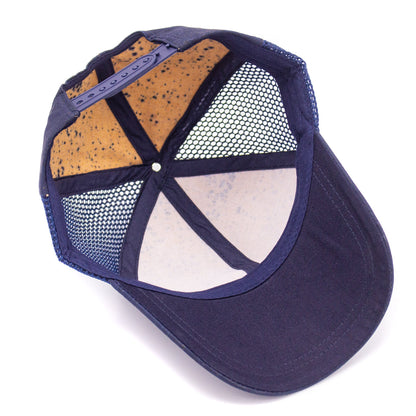 Navy Blue Cork Men's Hat w/ Breathable Mesh | THE CORK COLLECTION