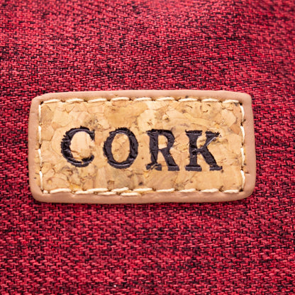 Cork & Textile Tote Vegan Handbag Burgundy / Black / Dark Blue / Gray | THE CORK COLLECTION
