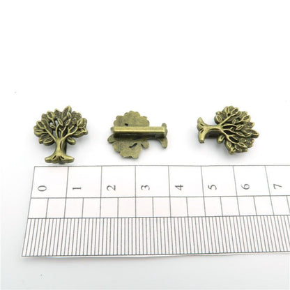 10 Pcs for 10mm flat leather,Antique Brass Tree of Life jewelry supplies jewelry finding D-1-10-64