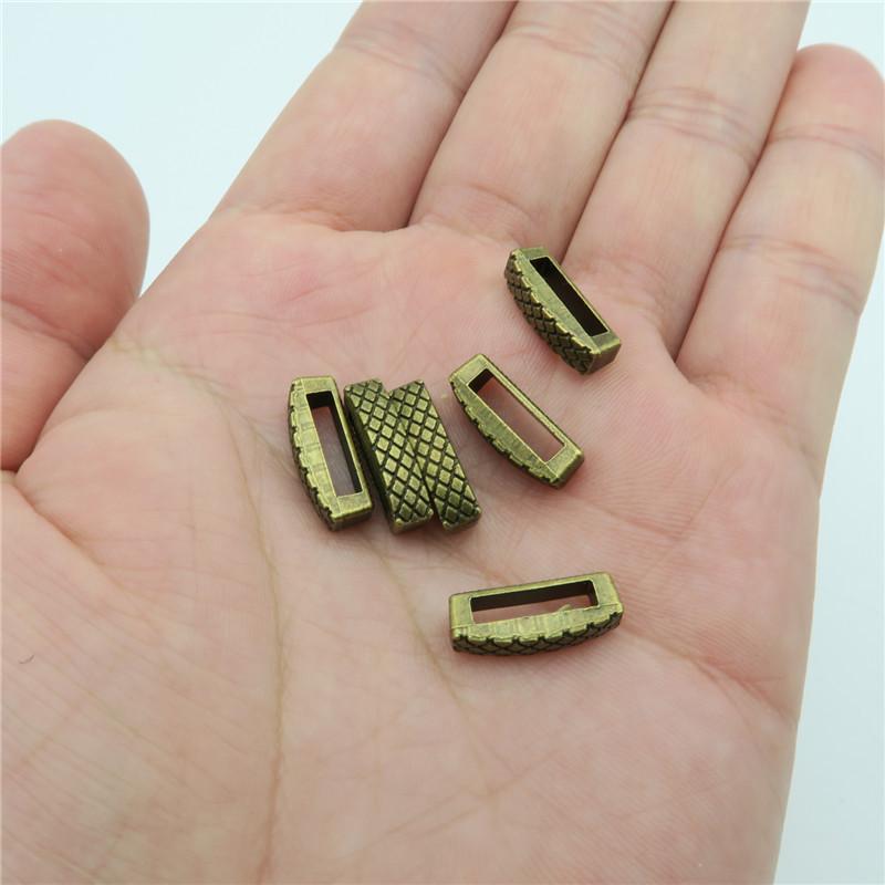 20 Pcs for 10mm flat leather,Antique Brass triangle Slider jewelry supplies jewelry finding D-1-10-83