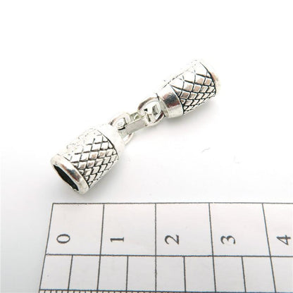 10Pcs for 6mm round leather snap clasp, Antique Silver jewelry supplies jewelry finding D-6-12