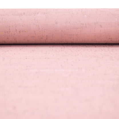 Feuille rustique portugaise COF-339 de textile de liège d'Eco de tissu de liège de couleur rose