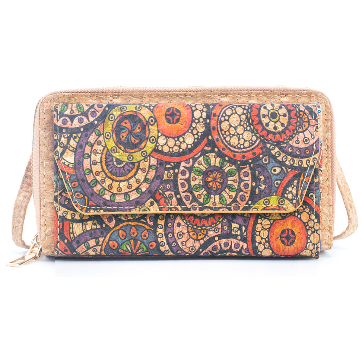 Cork Crafted Floral Print Women's Phone Pouch | THE CORK COLLECTION
