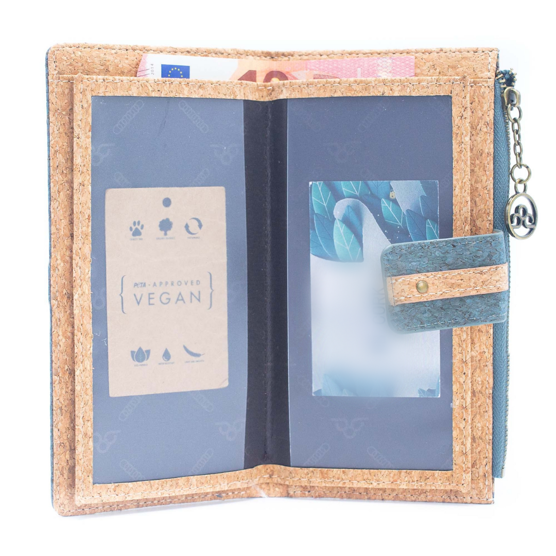 Coffret cadeau porte-cartes en liège et portefeuille HY-012