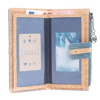 Coffret cadeau porte-cartes en liège et portefeuille HY-012