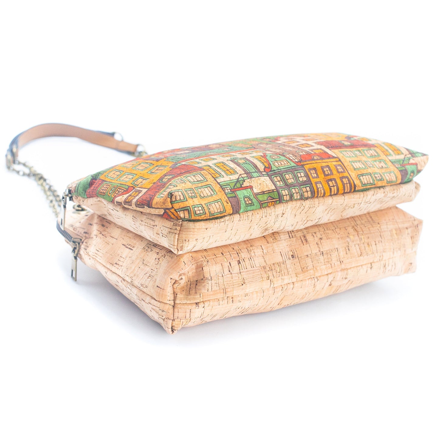 Natural Cork Patterns Womens Vegan Messenger Bag | THE CORK COLLECTION