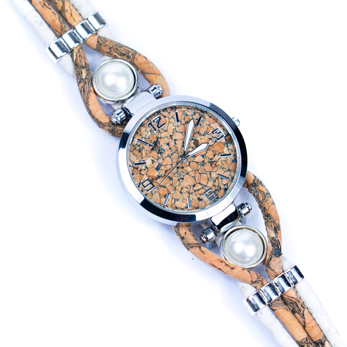 Handmade Vegan Women's Cork Watch WA-189 WITH BOX