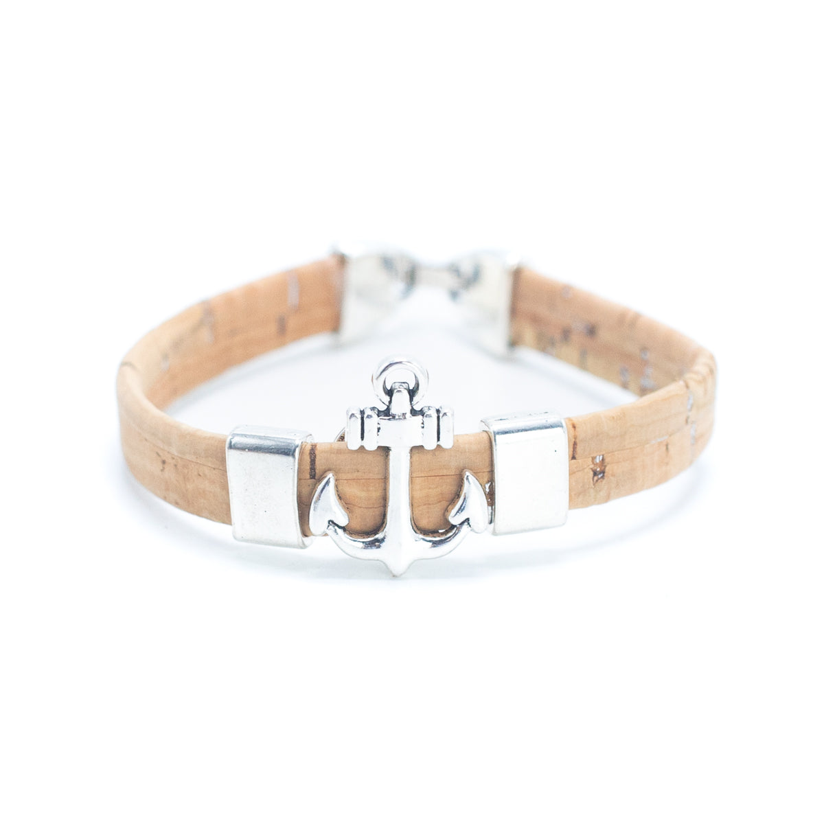 Natural Cork w/ Spear Accessories Handmade Bracelet for Men BR-485-MIX-5
