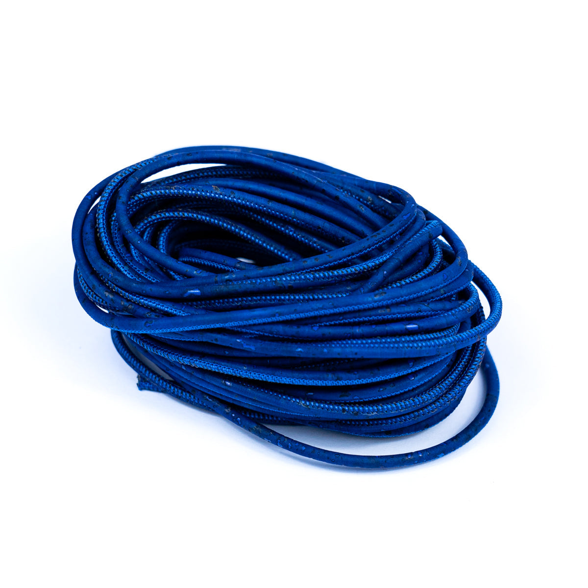 10 meters of 3MM Round Blue Cork Cord COR-631