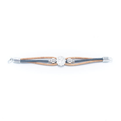 Natural Cork Thread Handcrafted Women's Bracelet DBR-021-MIX-5