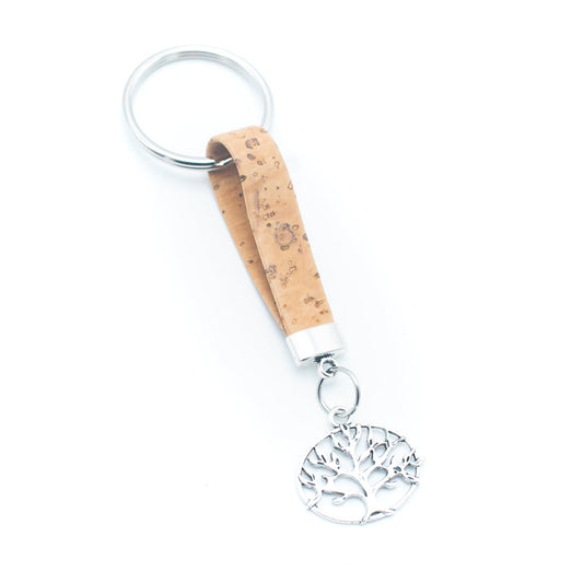 cork handmade keychain  I-011-10