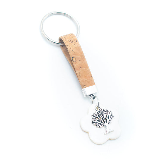cork handmade keychain  I-016-10