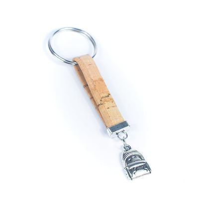 porte-clés fait main en liège I-070-MIX-10