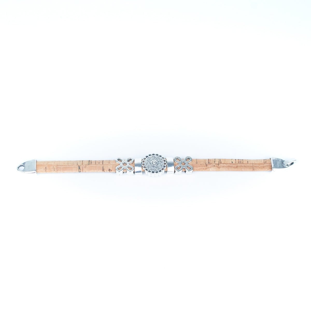 10mm Flat Colorful Cork Cord w/ Accessories Handmade Bracelet DBR-038-MIX-5