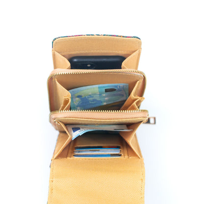 Natural Cork Crossbody Wallet Mobile Phone Bag | THE CORK COLLECTION