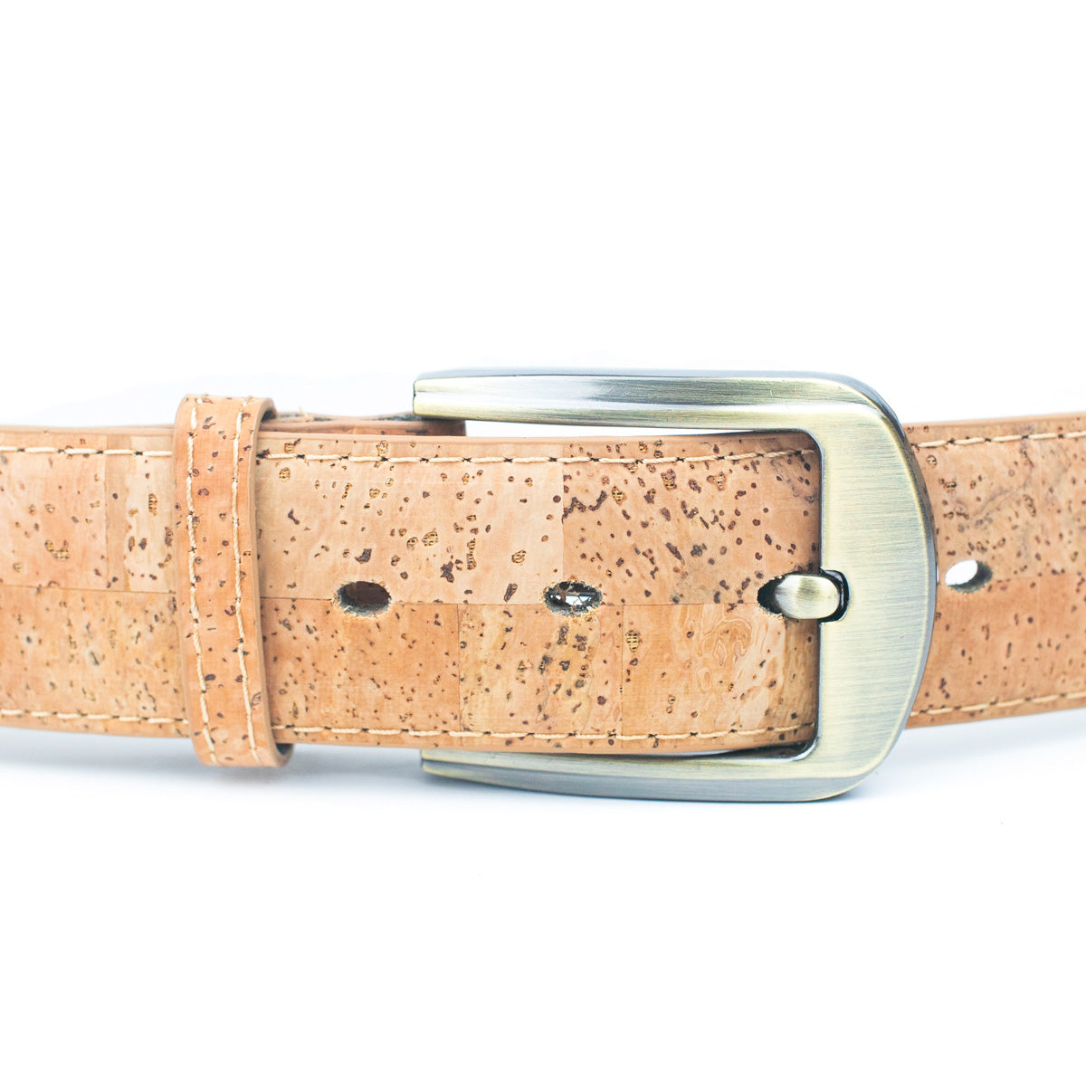 Natural Cork Men's 40mm Belt w/ Thick Metal Buckle  | THE CORK COLLECTION