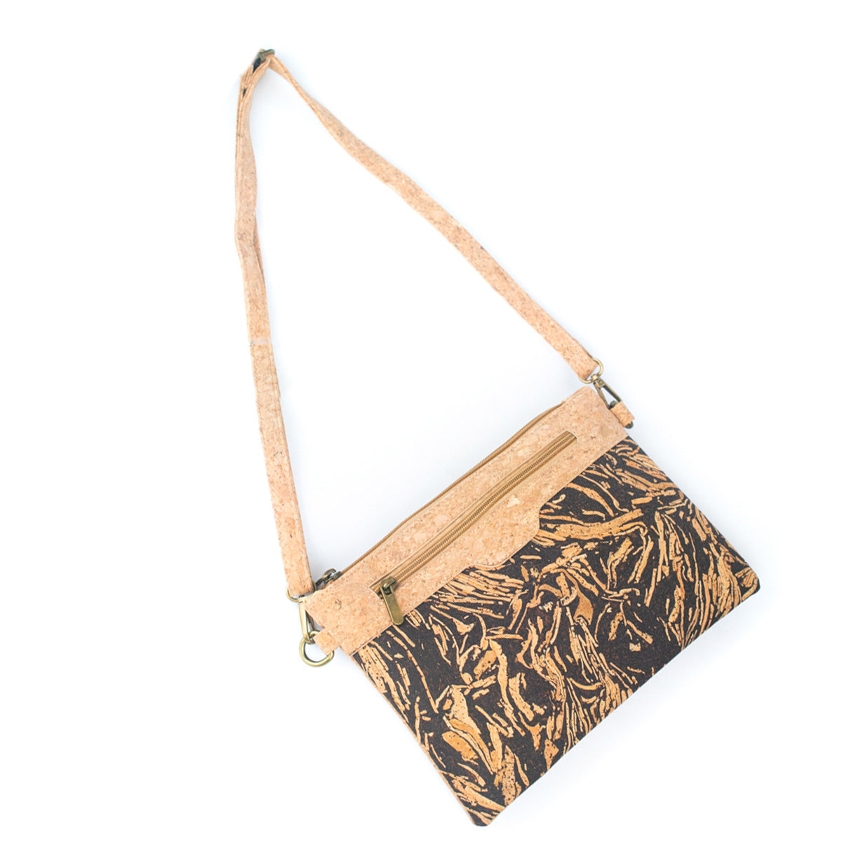 Cork & Coffee Bean Fusion Unisex Crossbody Bag | THE CORK COLLECTION