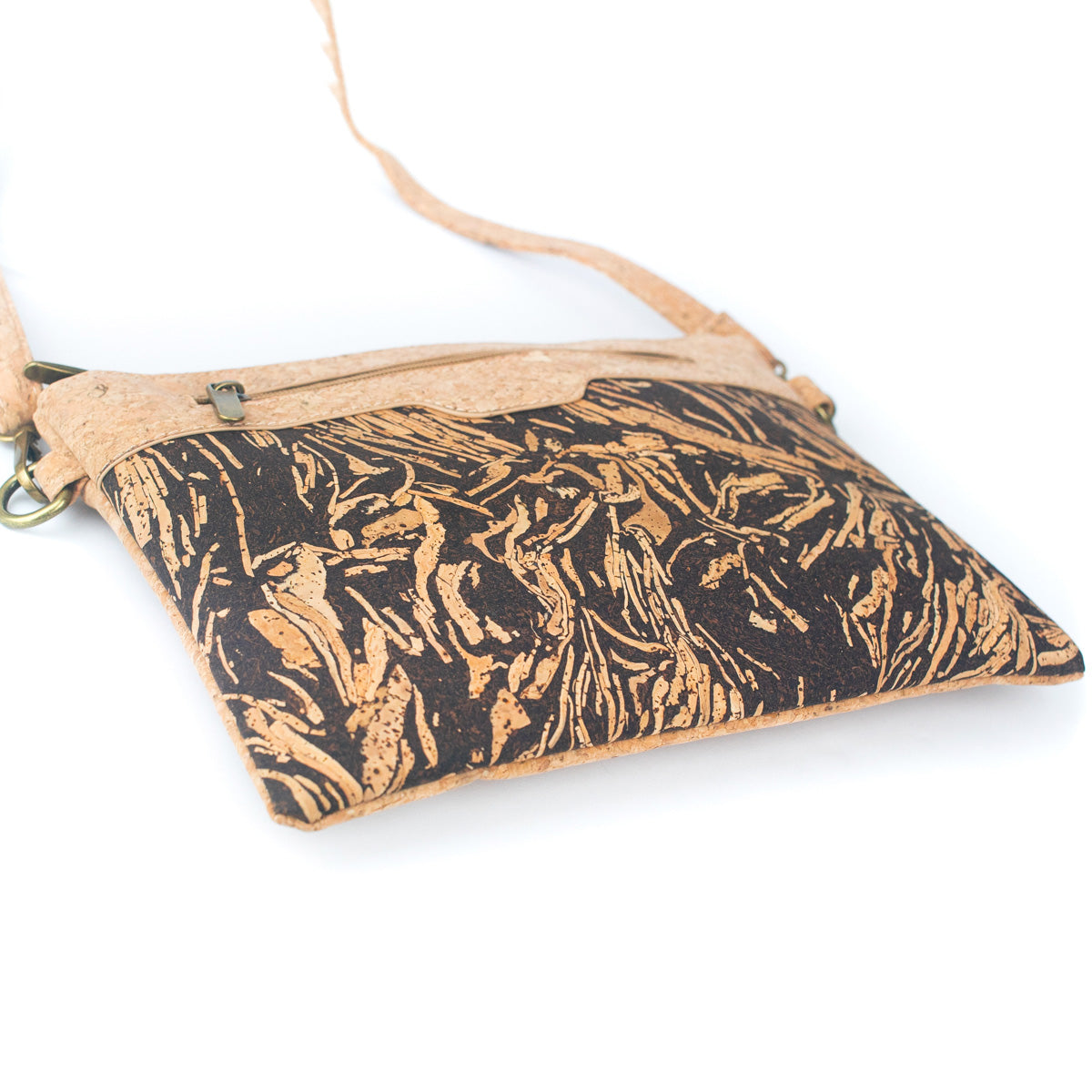 Cork & Coffee Bean Fusion Unisex Crossbody Bag | THE CORK COLLECTION