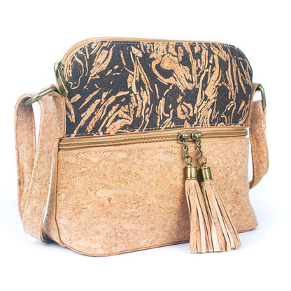 Cork & Coffee Bean Fusion Unisex Crossbody Bag | THE CORK COLLECTION