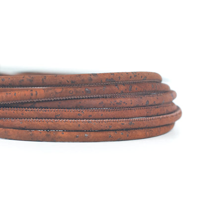10 meters of Brown Cork Cord 5mm Round String COR-207