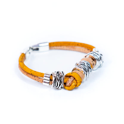 Colorful Women's Handmade Natural Cork Bracelet BR-220-MIX-5