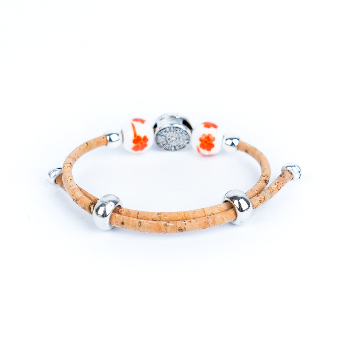Colored Cork Thread Handmade Adjustable Bracelet BR-421-MIX-10