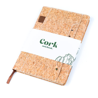 Cork Dairy Notebook w/ Card Holder & Pen Holder | THE CORK COLLECTION