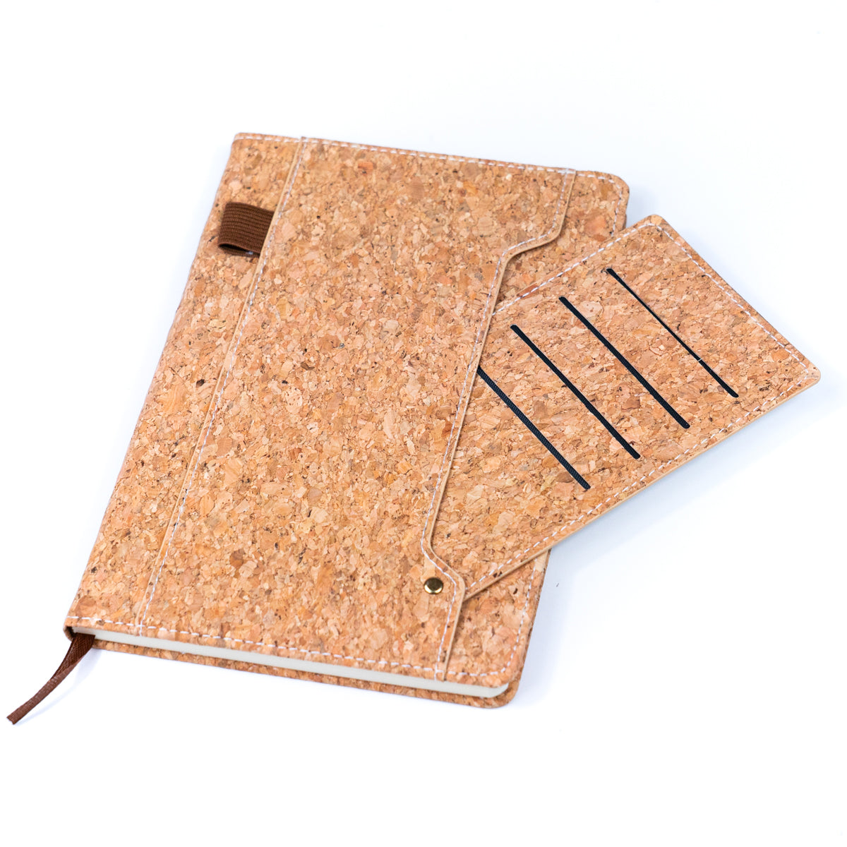 Cork Dairy Notebook w/ Card Holder & Pen Holder | THE CORK COLLECTION