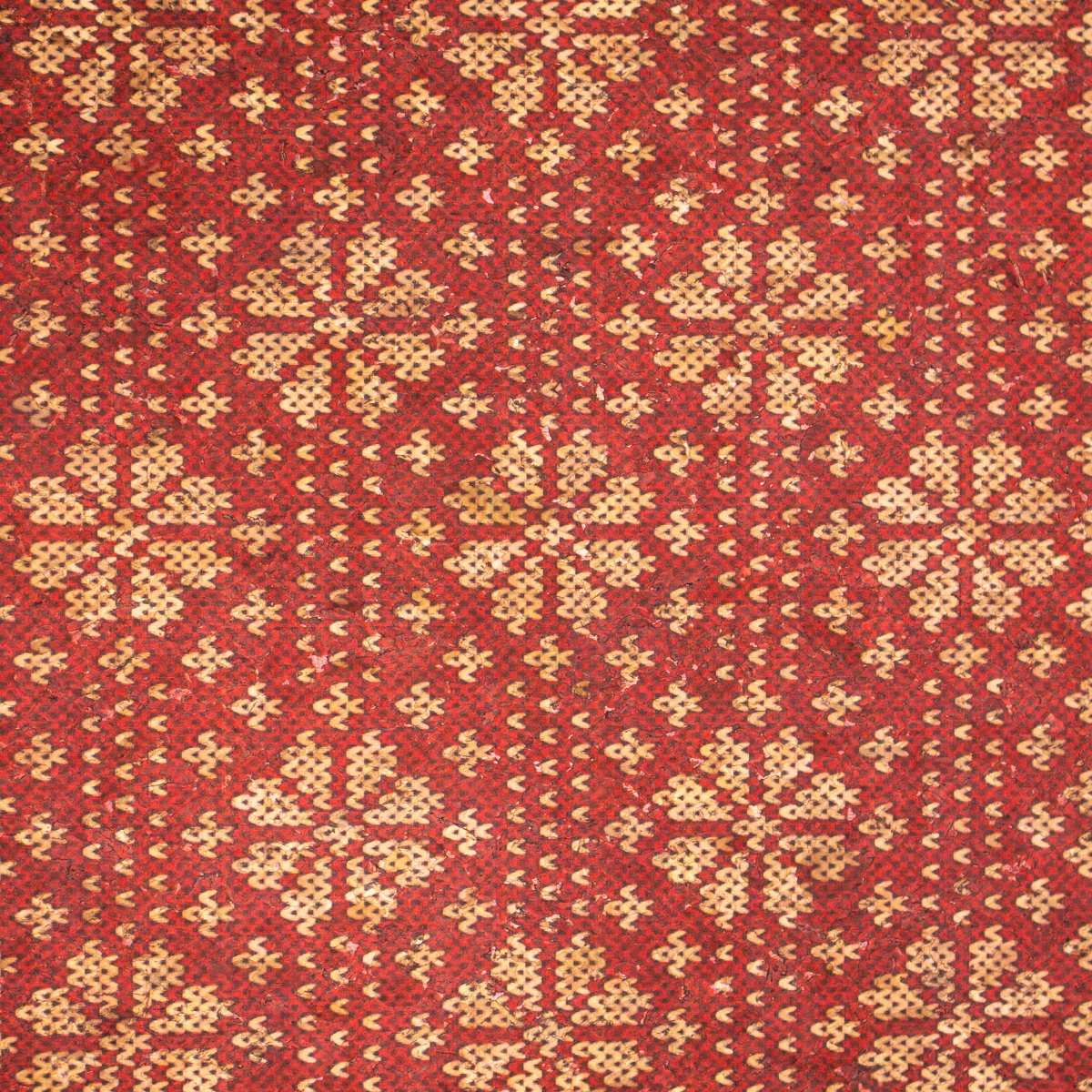 Collection de tissus à motifs de flocons de neige rouges de noël en liège naturel COF-328