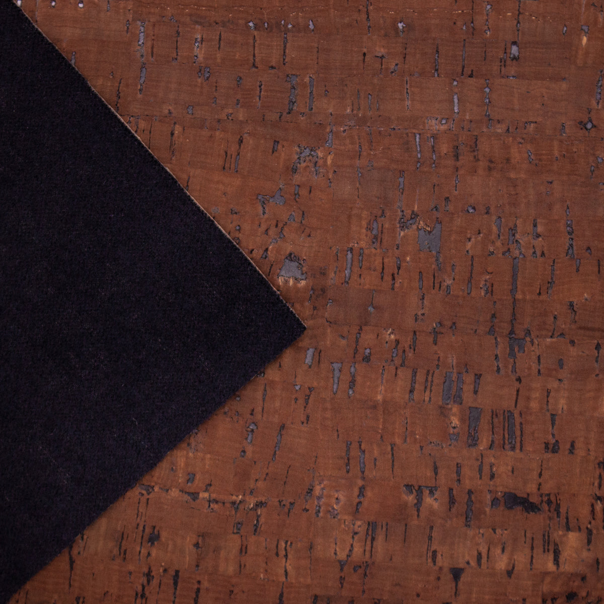 Dusky Brown Portuguese Cork Fabric Rustic COF-464