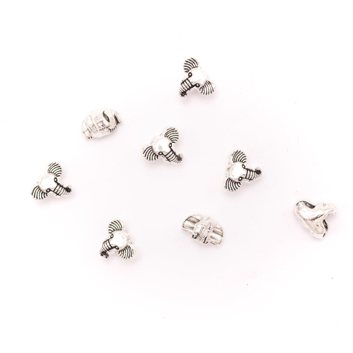 20Pcs for 3mm round silver Elephant beads findings for bracelet handmade finding jewelry supplies jewelry finding D-5-3-136