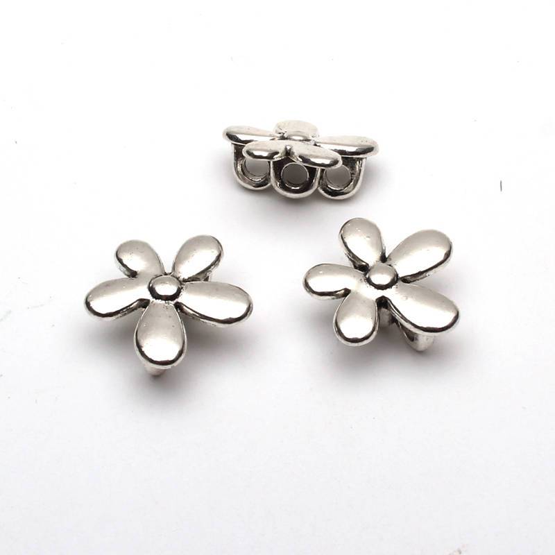 10 pièces pour 3mm rond en cuir Antique petit support de fleur bijoux fournitures bijoux trouver D-5-3-6