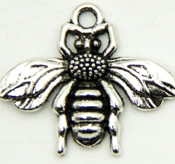 10 unités Pendentif argent antique Petite abeille bijoux pendentif Résultats de bijoux et composants D-3-301