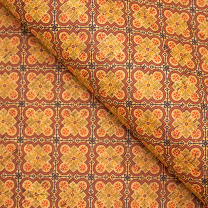 Tissu de liège à motif de mosaïque de carreaux de céramique COF-266