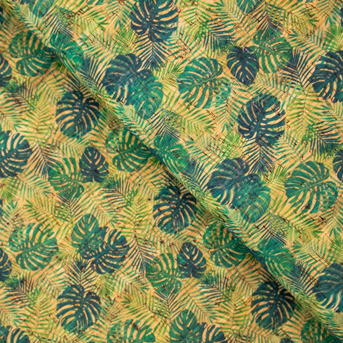 Tissu en liège à motif de feuilles de palmier Palm &amp; Areca COF-244