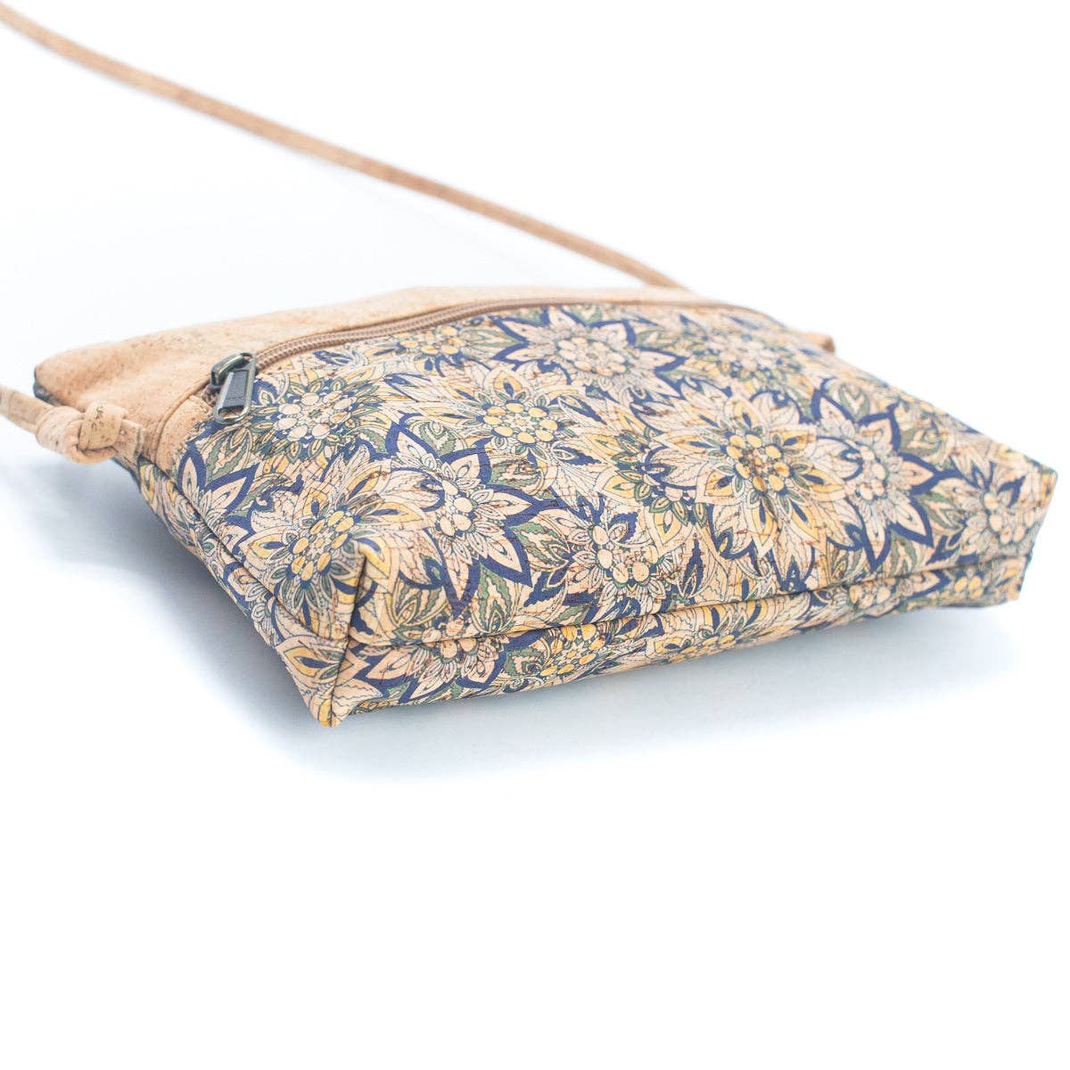 Natural Cork & Printed Design Women's Crossbody Bag | THE CORK COLLECTION