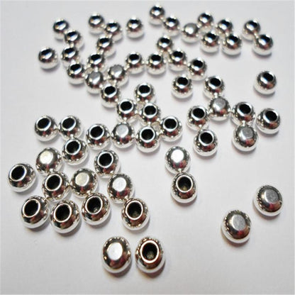 100 Pcs for 3mm round leather Antique Silver Jewelry terminal  jewelry supplies jewelry finding D-5-3-8