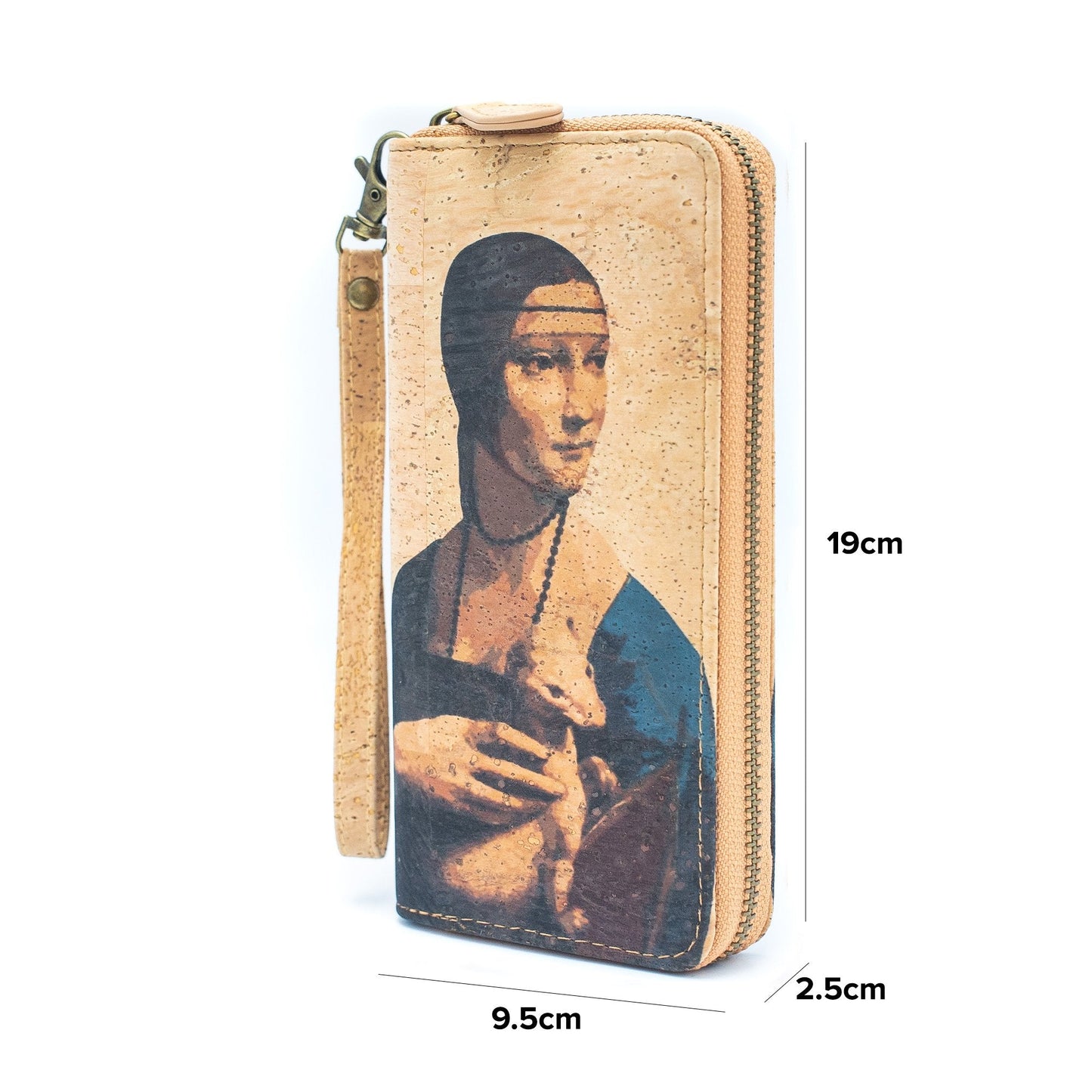 Lady with an Ermine Cork Art Vegan Wallet | THE CORK COLLECTION