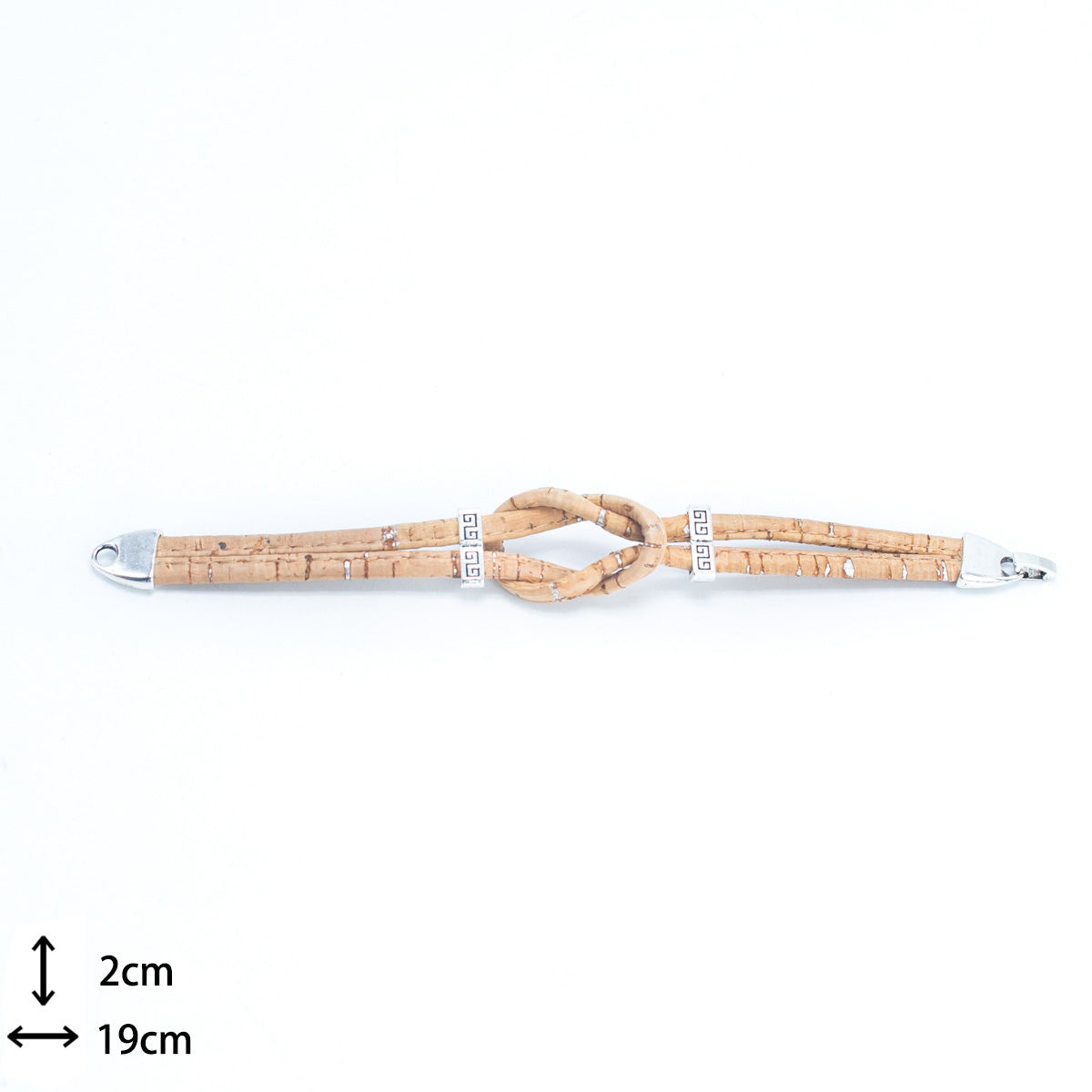 Bracelet torsadé réglable fait main BR-278-MIX-5