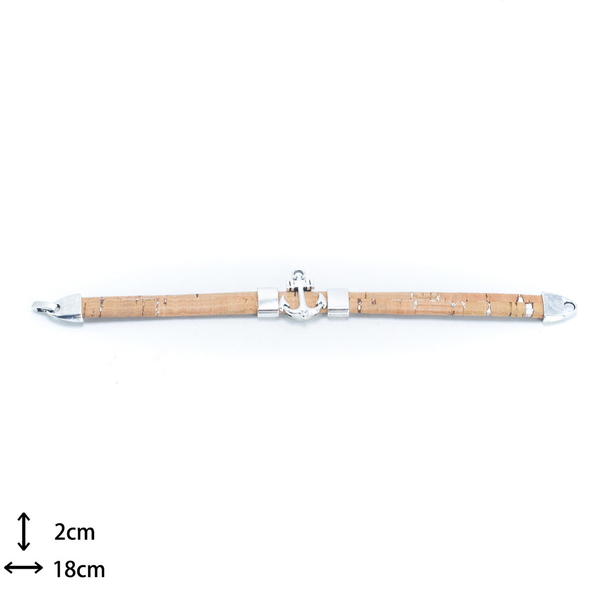 Natural Cork w/ Spear Accessories Handmade Bracelet for Men BR-485-MIX-5